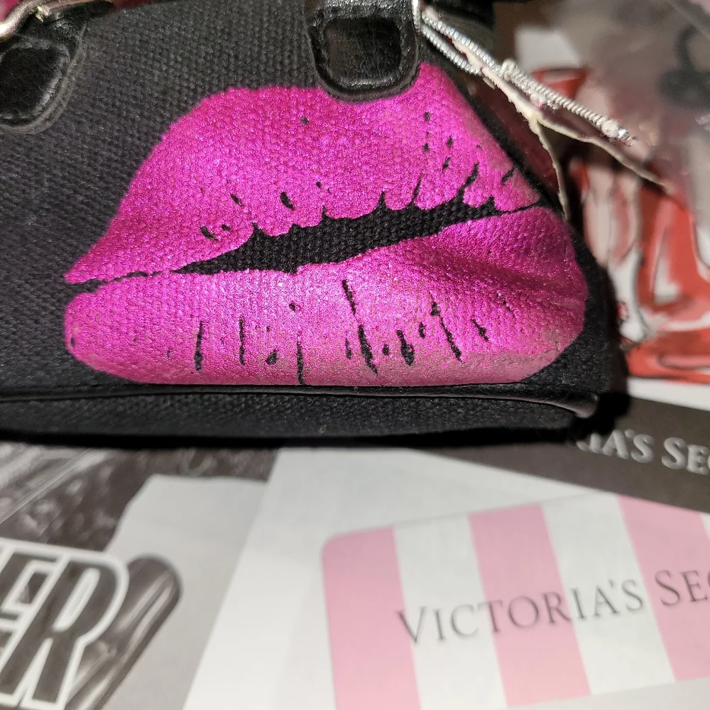 Victoria's secret black vintage collectable keychain coin purse - Picture 2 of 5